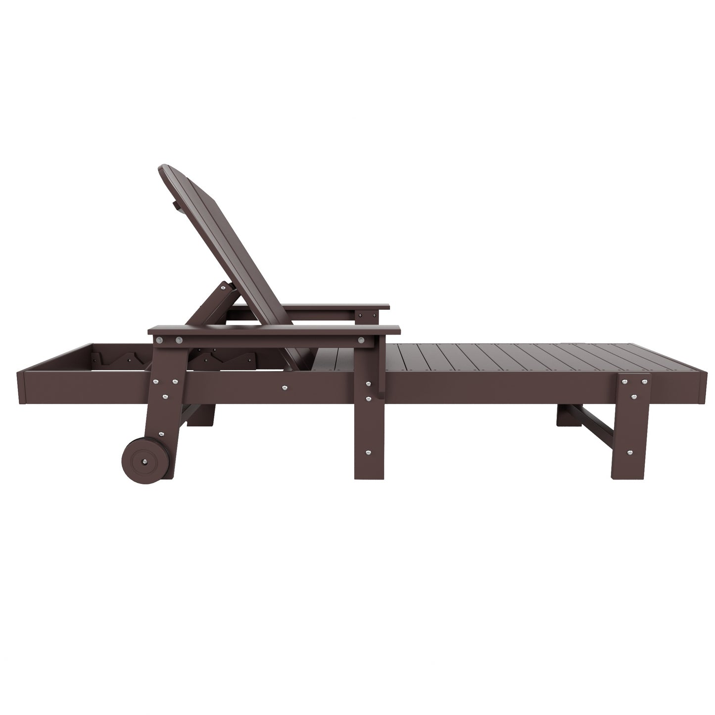 Chatham All-Weather Outdoor Adirondack Reclining Sun Lounger With Arms Rests & Wheels