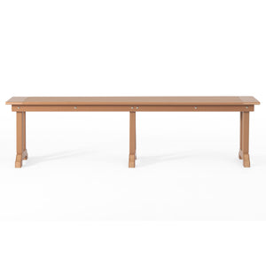 Tuscany All-Weather Outdoor 65" Trestle Dining Bench
