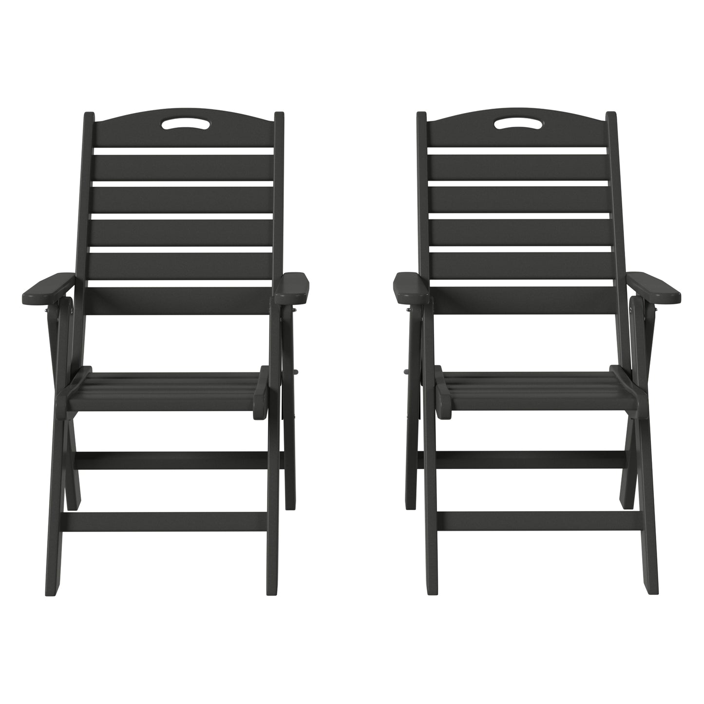 Aarhus Folding High back Dining Chair (Set of 2)