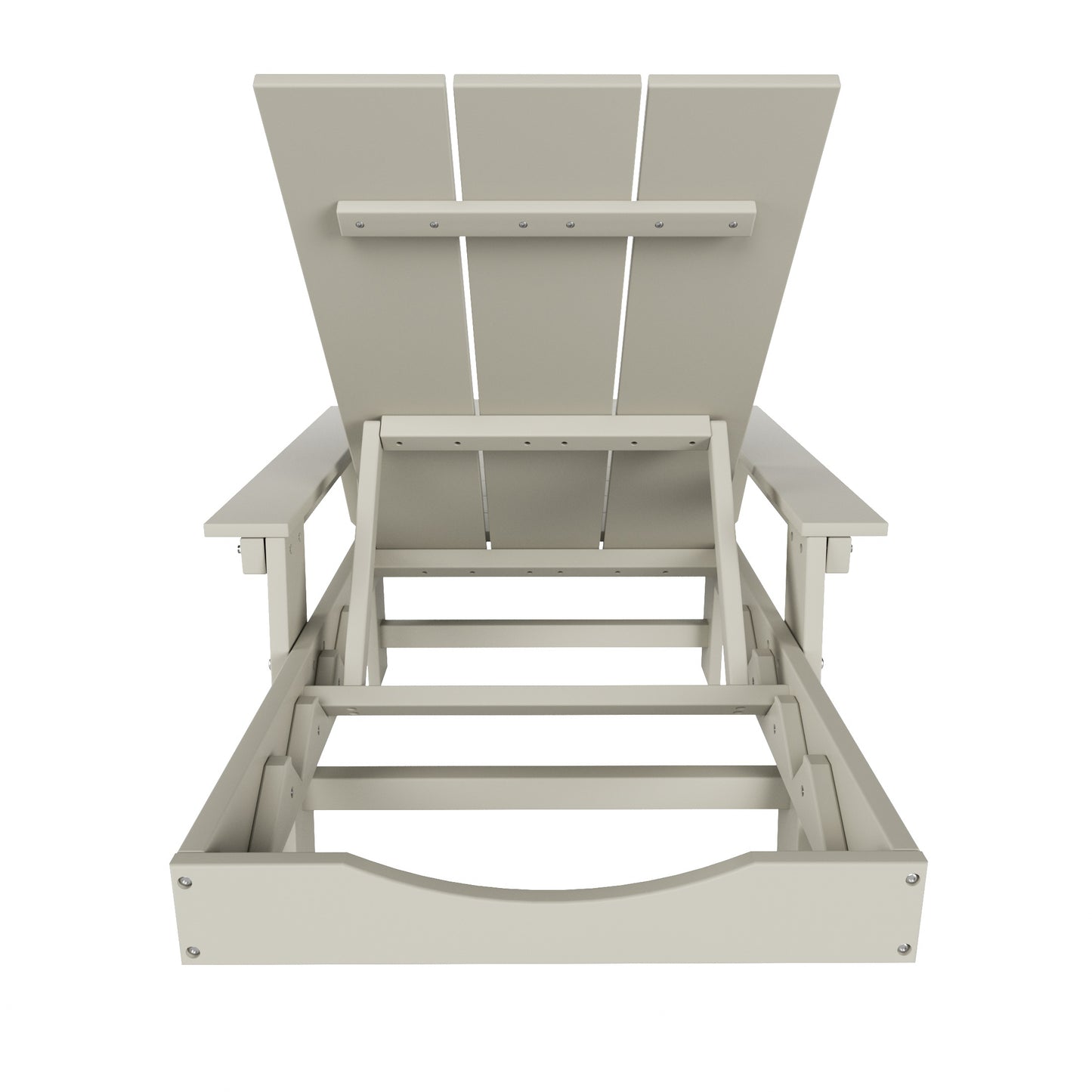 Malibu Modern All-Weather Outdoor Reclining Sun Lounger With Arm Rests & Wheels