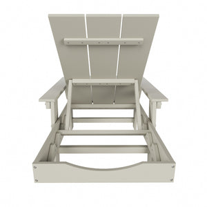 Malibu Modern All-Weather Outdoor Reclining Sun Lounger With Arm Rests & Wheels