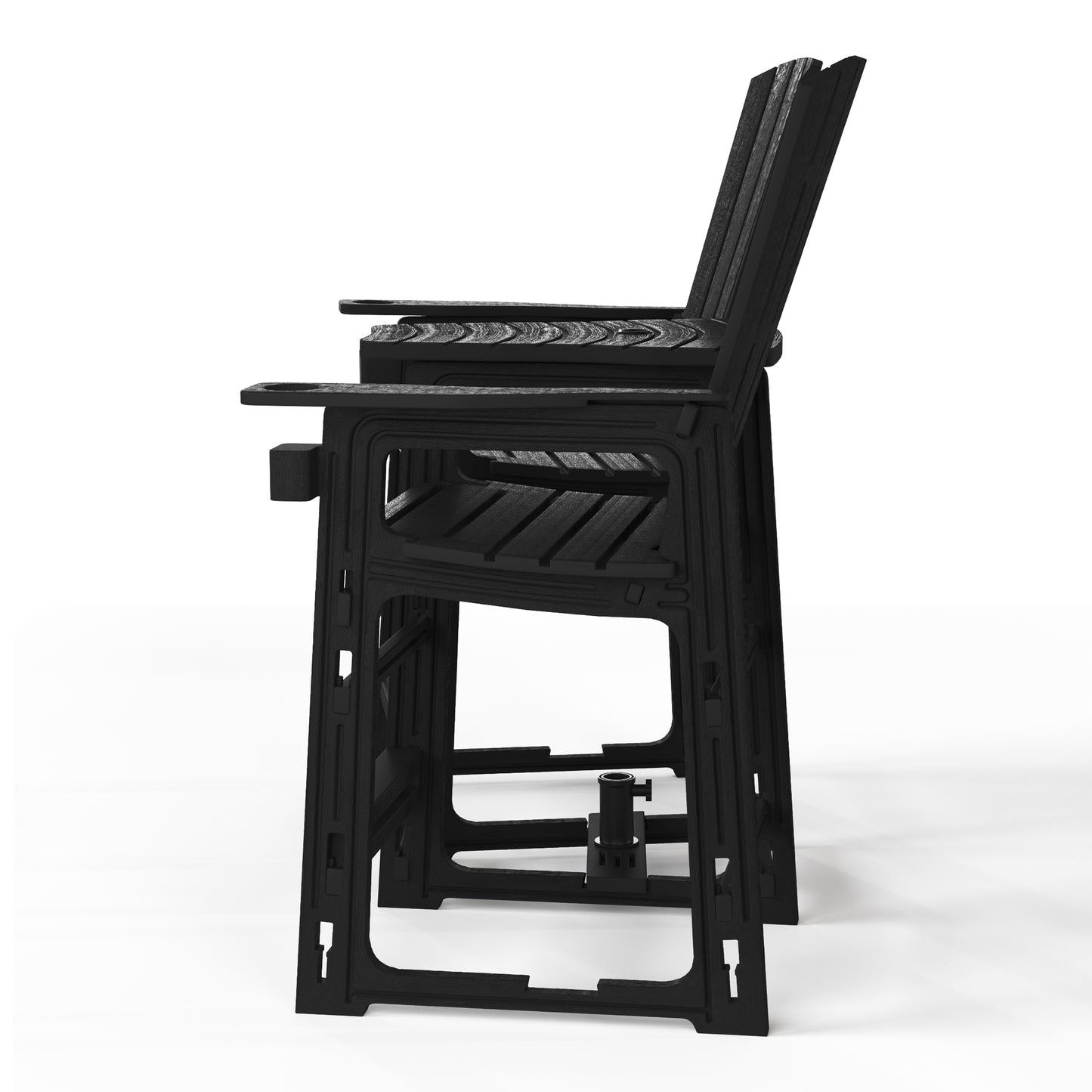 Snap’n Lock Adirondack Balcony Two-Chair Set with Connecting Wedge Table (No Tools or Hardware Required)