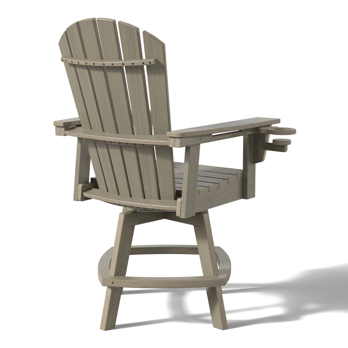 Heritage Ridge Adirondack Swivel Counter Chair With Cup Holder