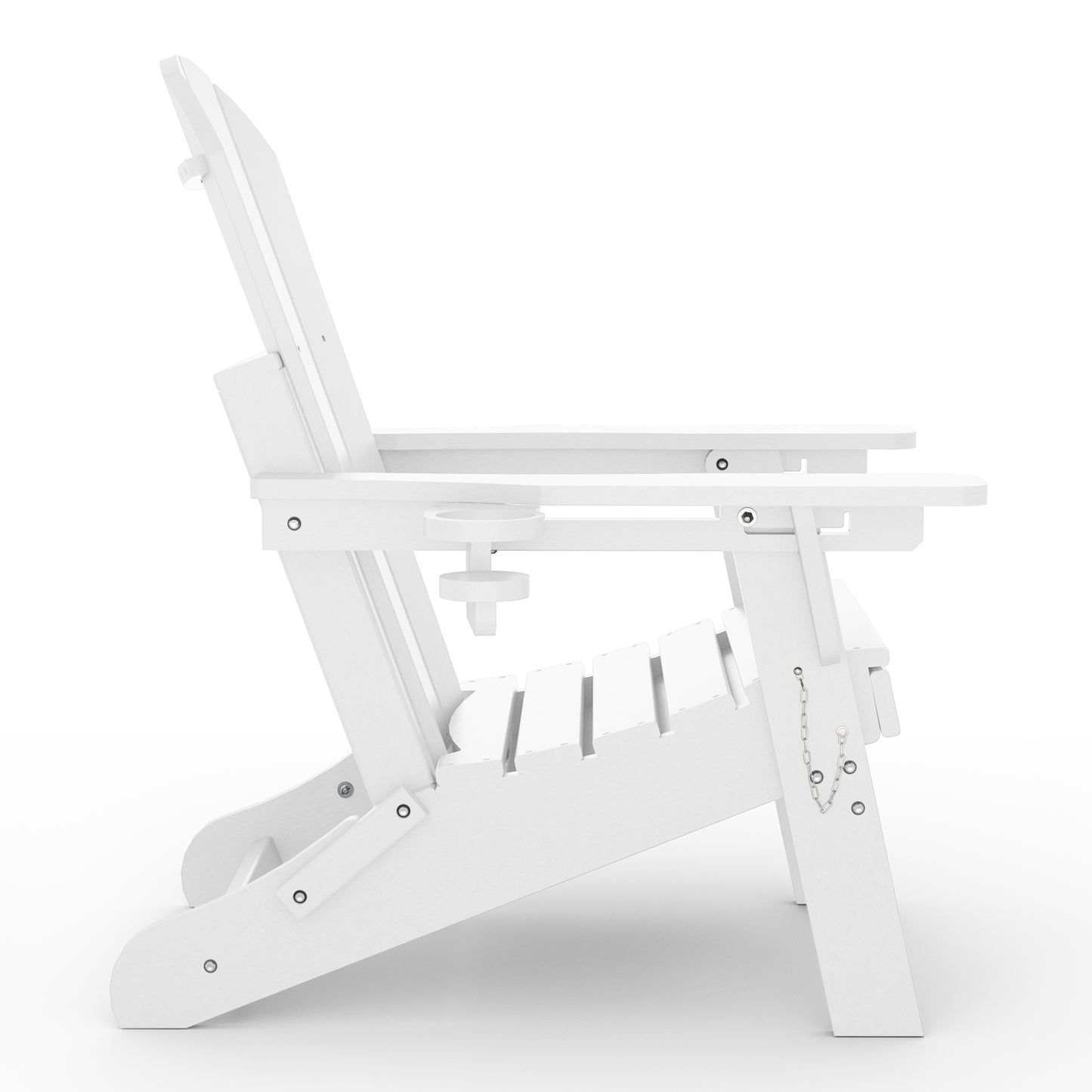 Chatham Folding Adjustable Adirondack Chair with Cup Holder and Hideaway Ottoman