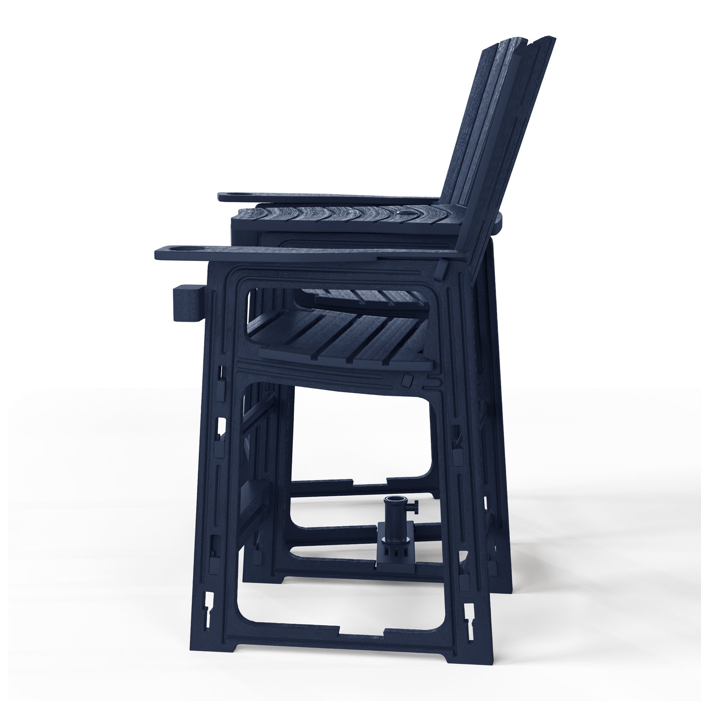 Snap’n Lock Adirondack Balcony Two-Chair Set with Connecting Wedge Table (No Tools or Hardware Required)