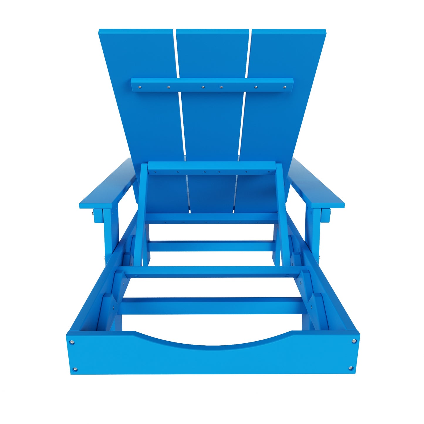 Malibu Modern All-Weather Outdoor Reclining Sun Lounger With Arm Rests & Wheels