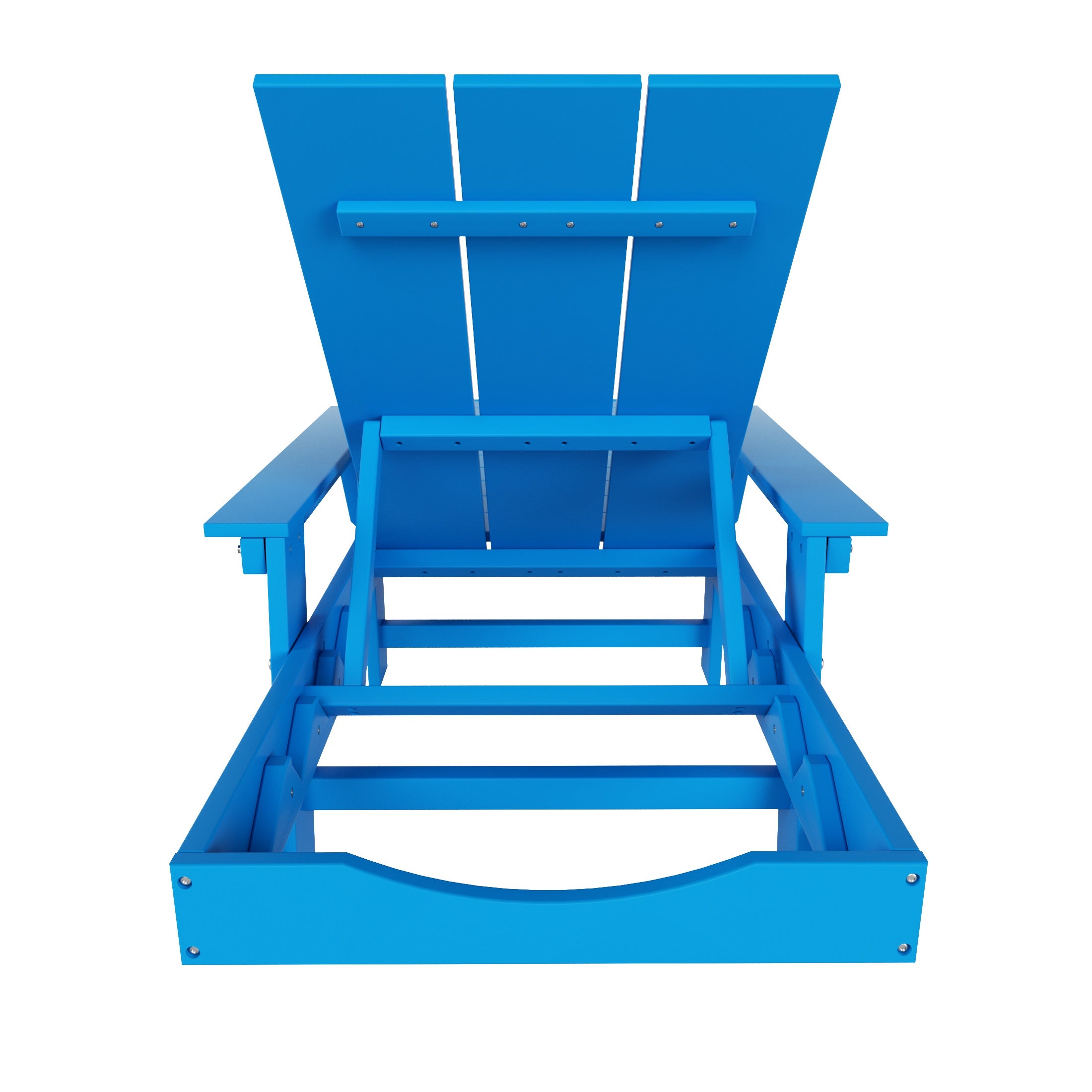 Malibu Modern All-Weather Outdoor Reclining Sun Lounger With Arm Rests & Wheels