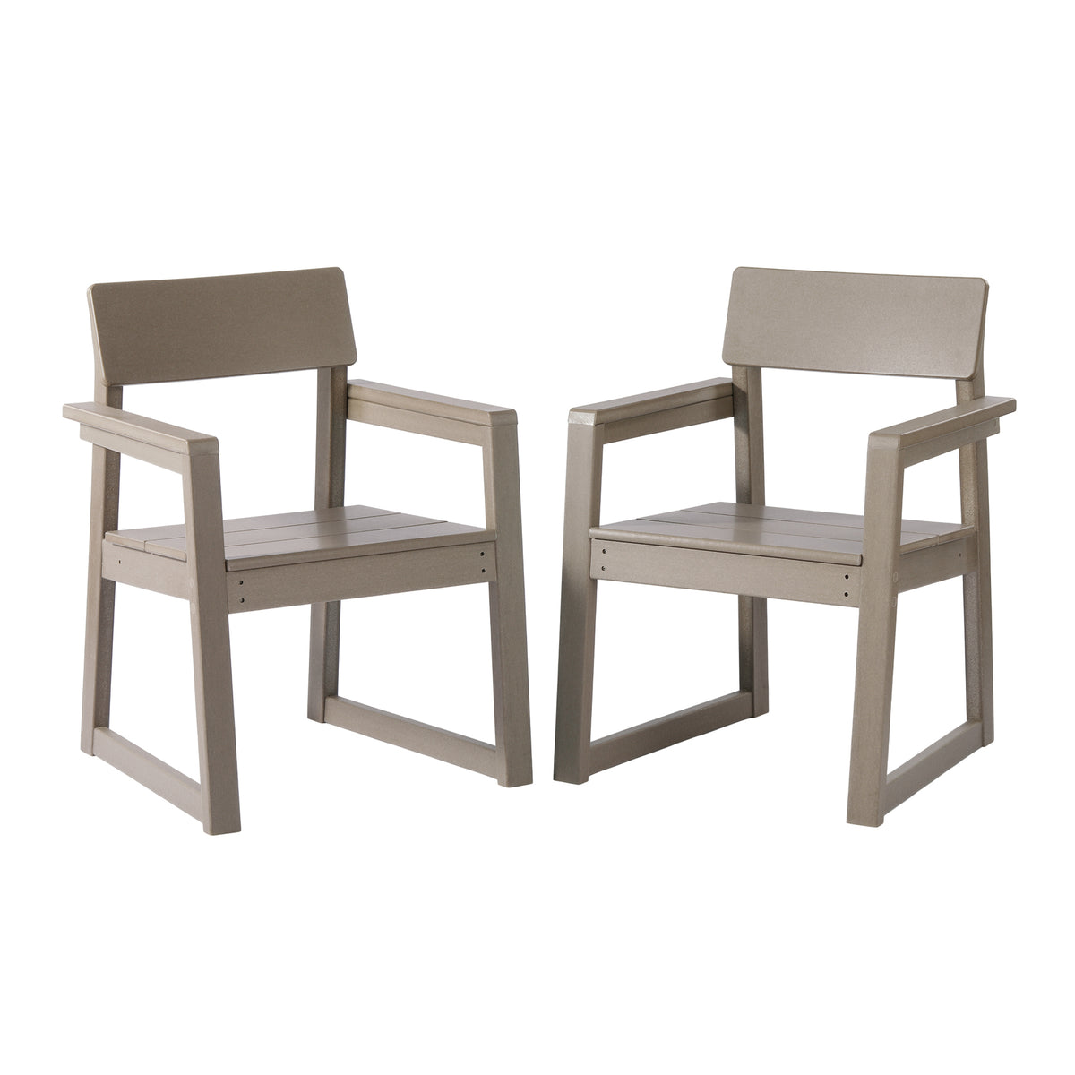 Palmetto Outdoor Dining Arm Chair (Set of 2)