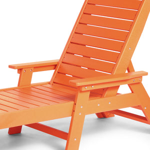 Santa Monica All-Weather Outdoor Reclining Sun Lounger with Arm Rests