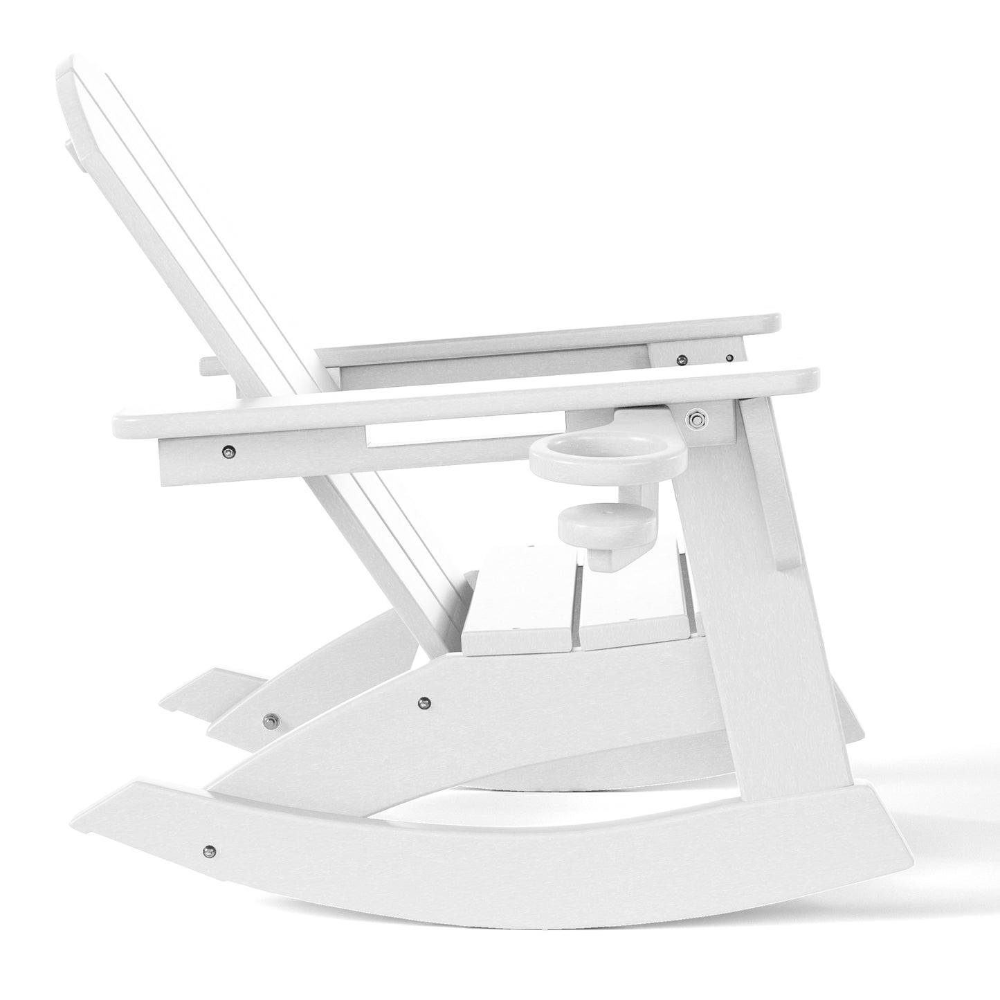 Tiny Terraces Kids Adirondack Rocking Chair with Cup Holder (Set of 2)