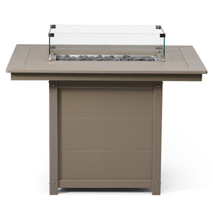 Sedona Rectangular 34" X 46" Dining Fire Pit Table