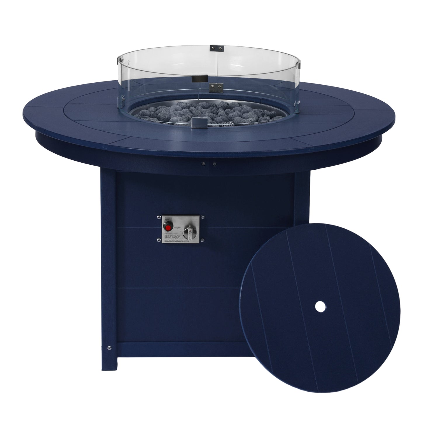 Sedona Round 47" Dining Fire Pit Table