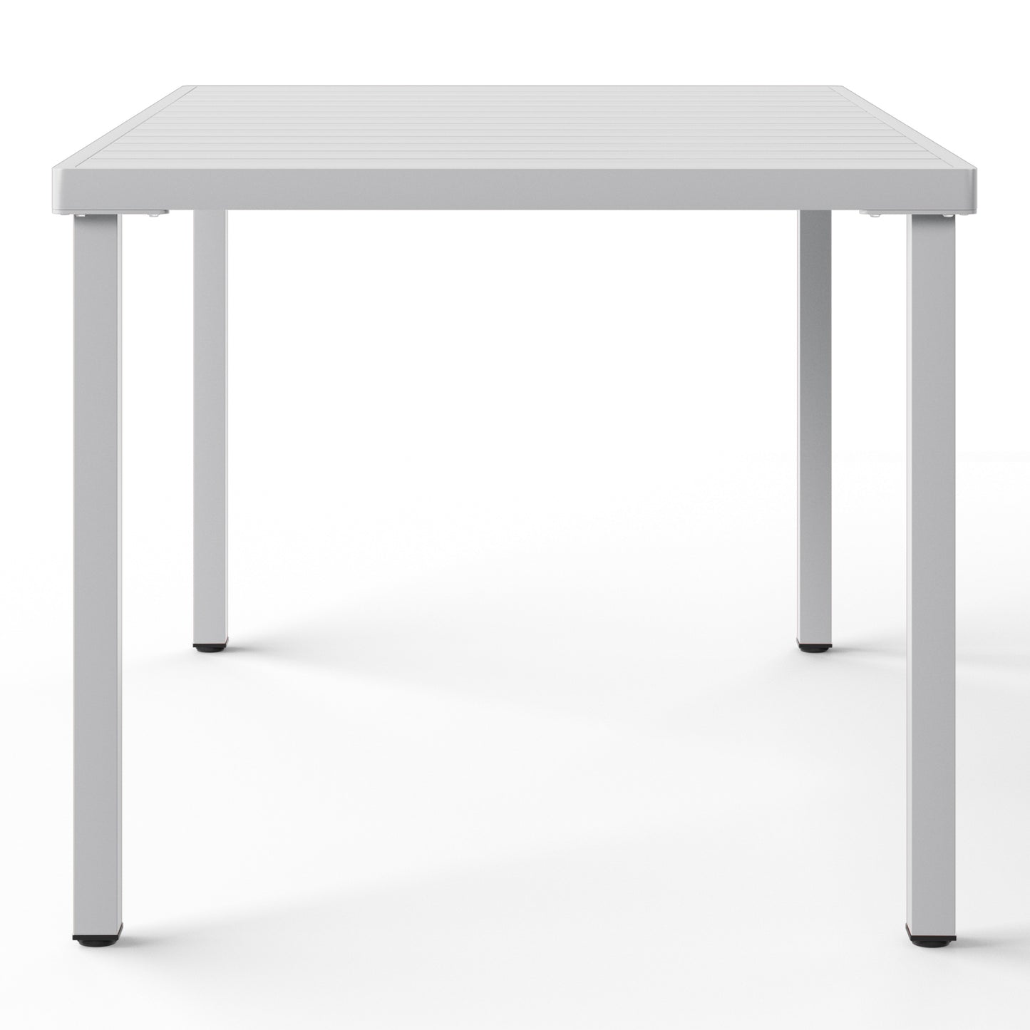 Polyform 59" x 35.4" Steel Rectangular Dining Table