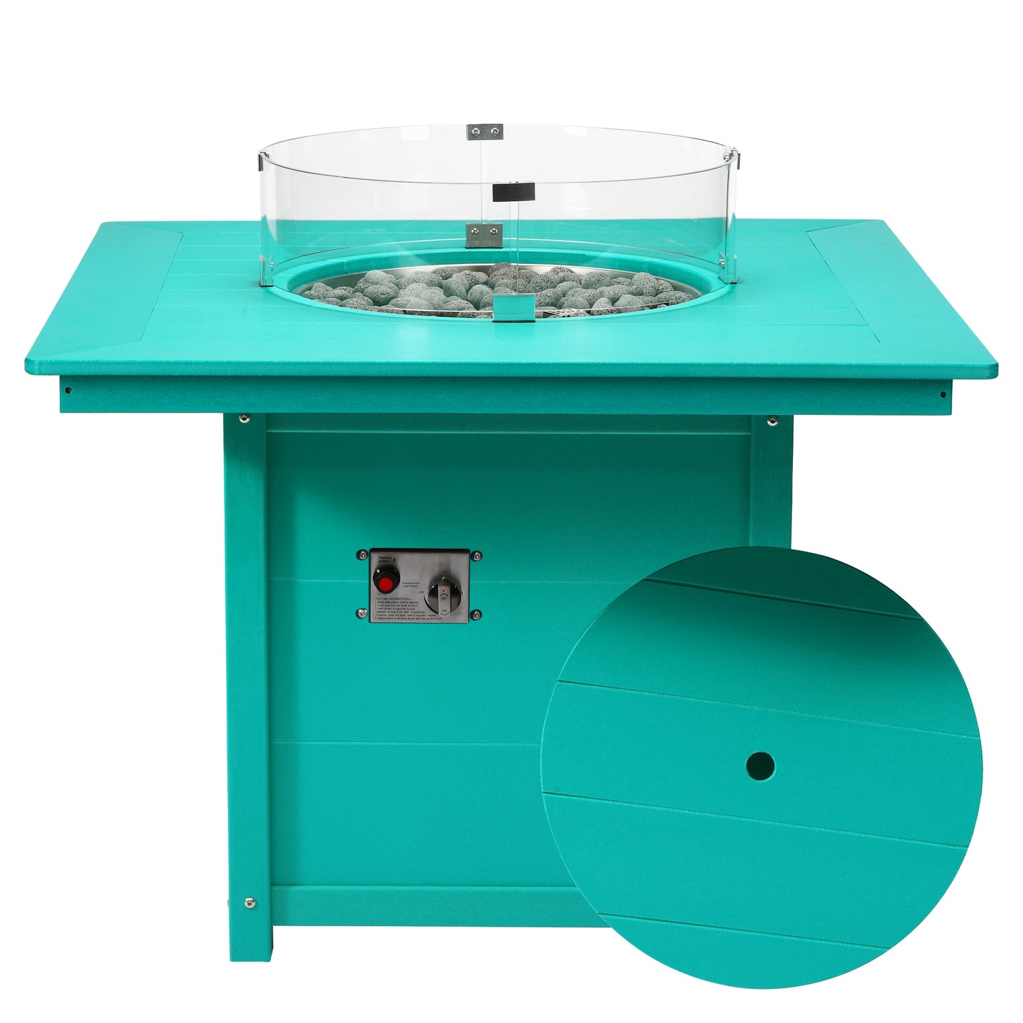 Sedona Square 42" Dining Fire Pit Table