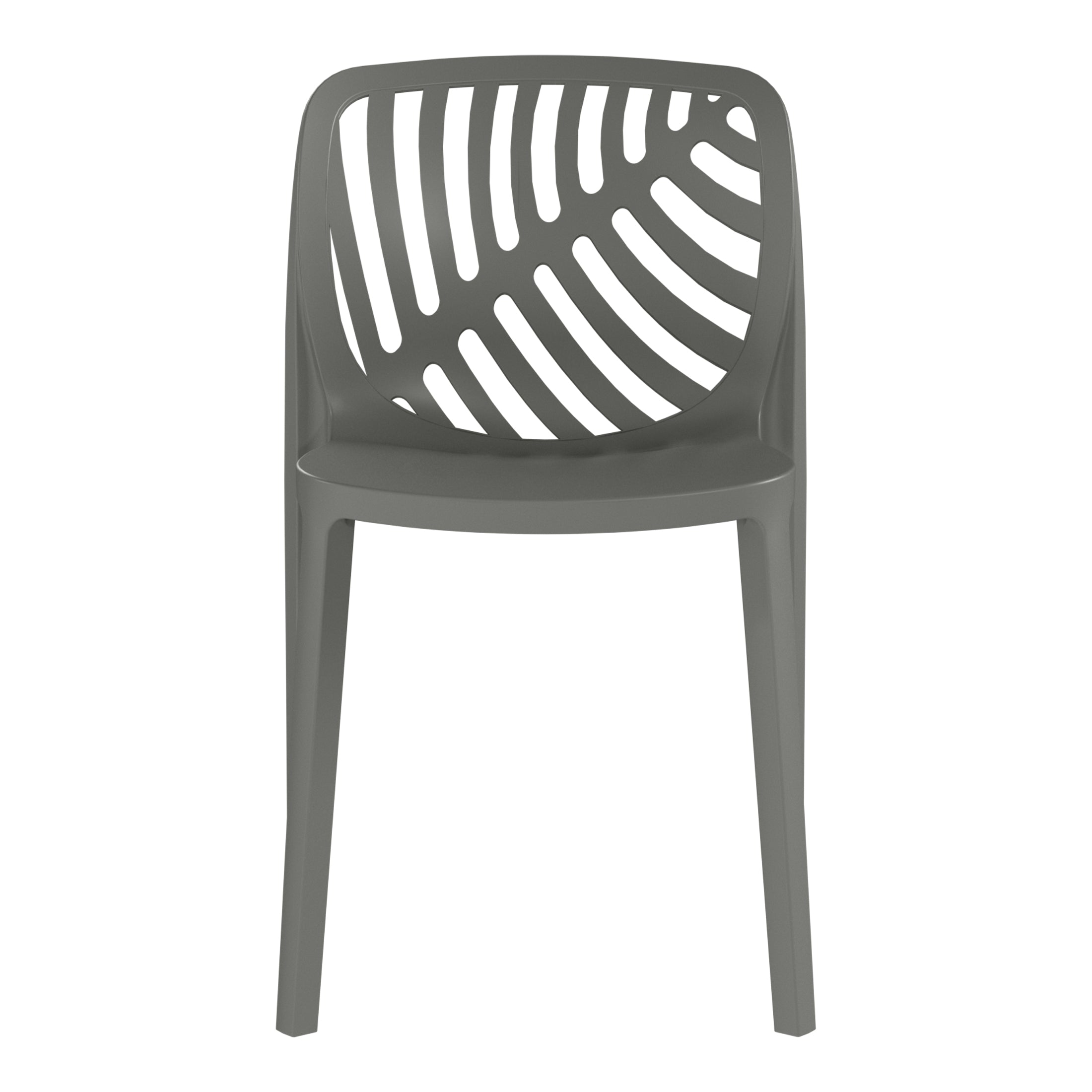Patio Stacking Dining Side Chair (Set of 2)