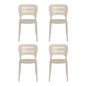 Patio Stacking Dining Side Chair (Set of 4)