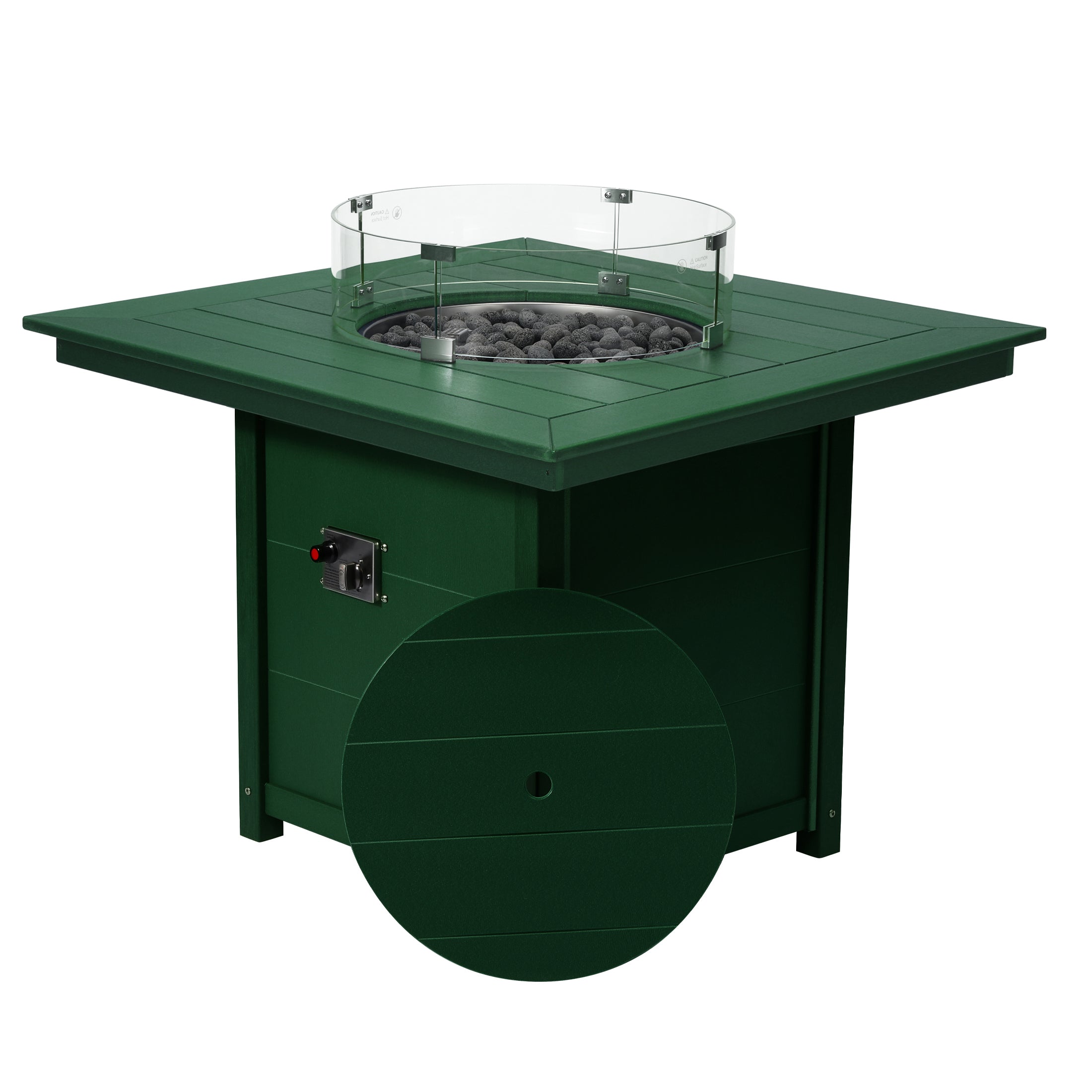 Sedona Square 42" Dining Fire Pit Table