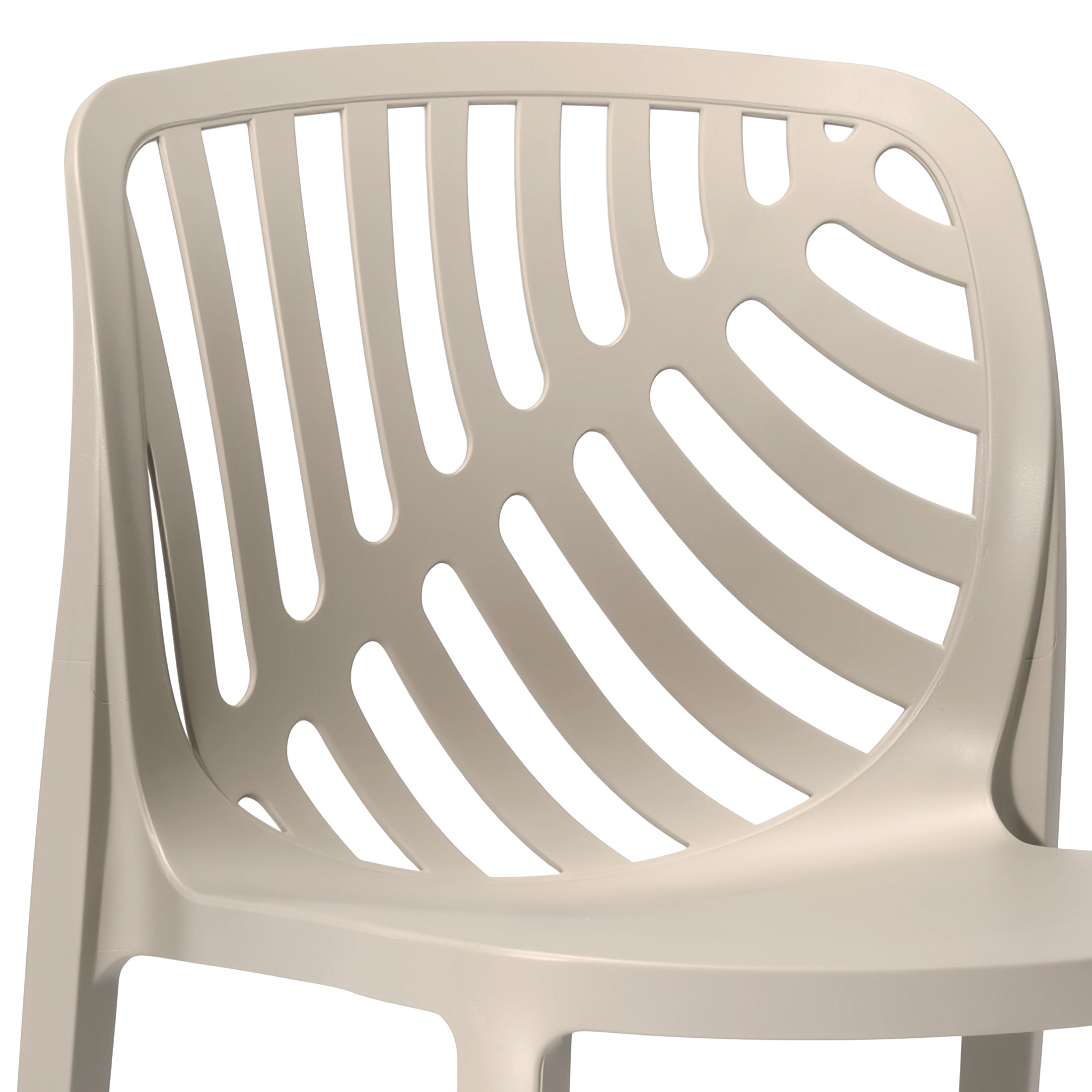 Patio Stacking Dining Side Chair (Set of 2)
