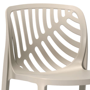 Patio Stacking Dining Side Chair (Set of 2)