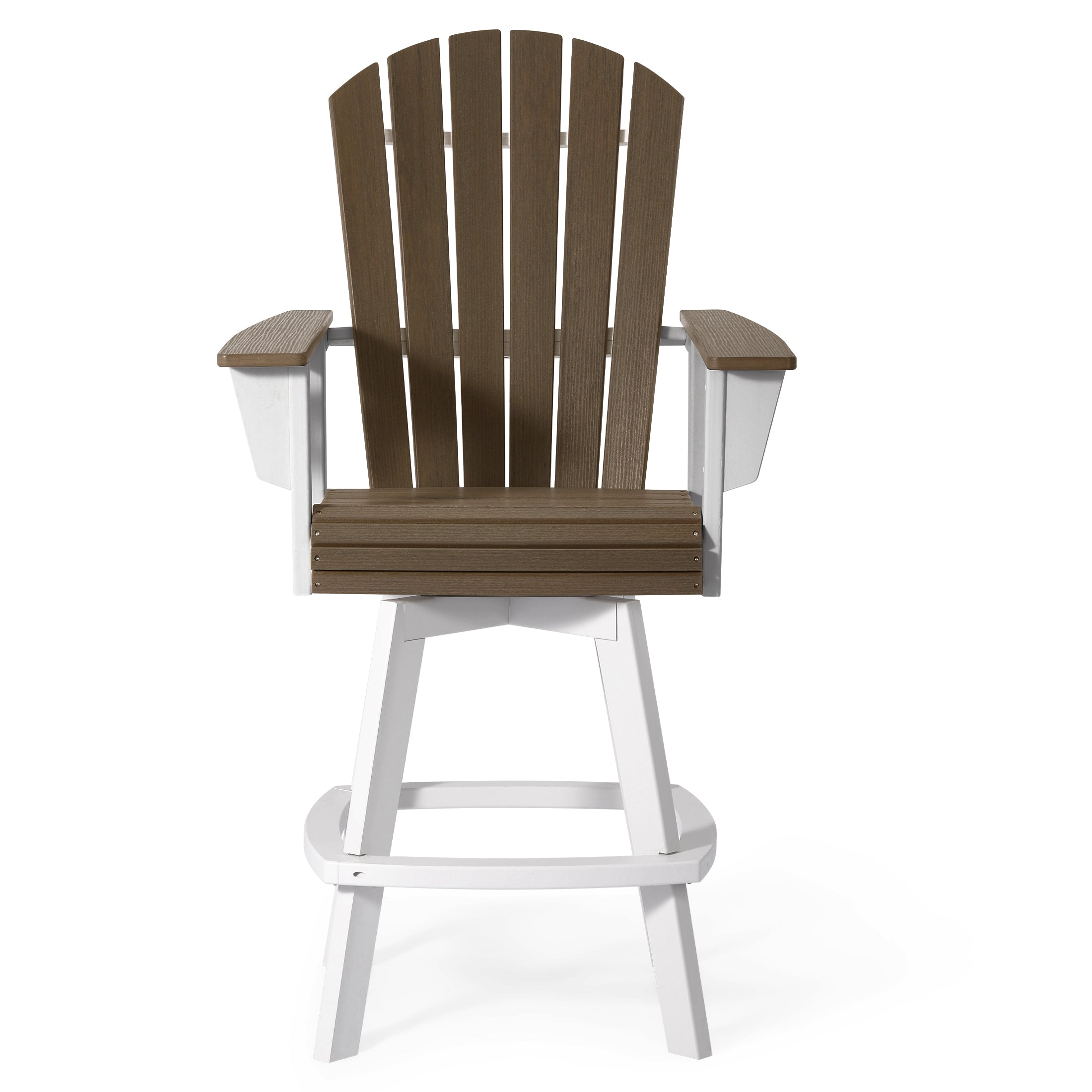 Heritage Ridge Adirondack Swivel Bar Chair With Cup Holder