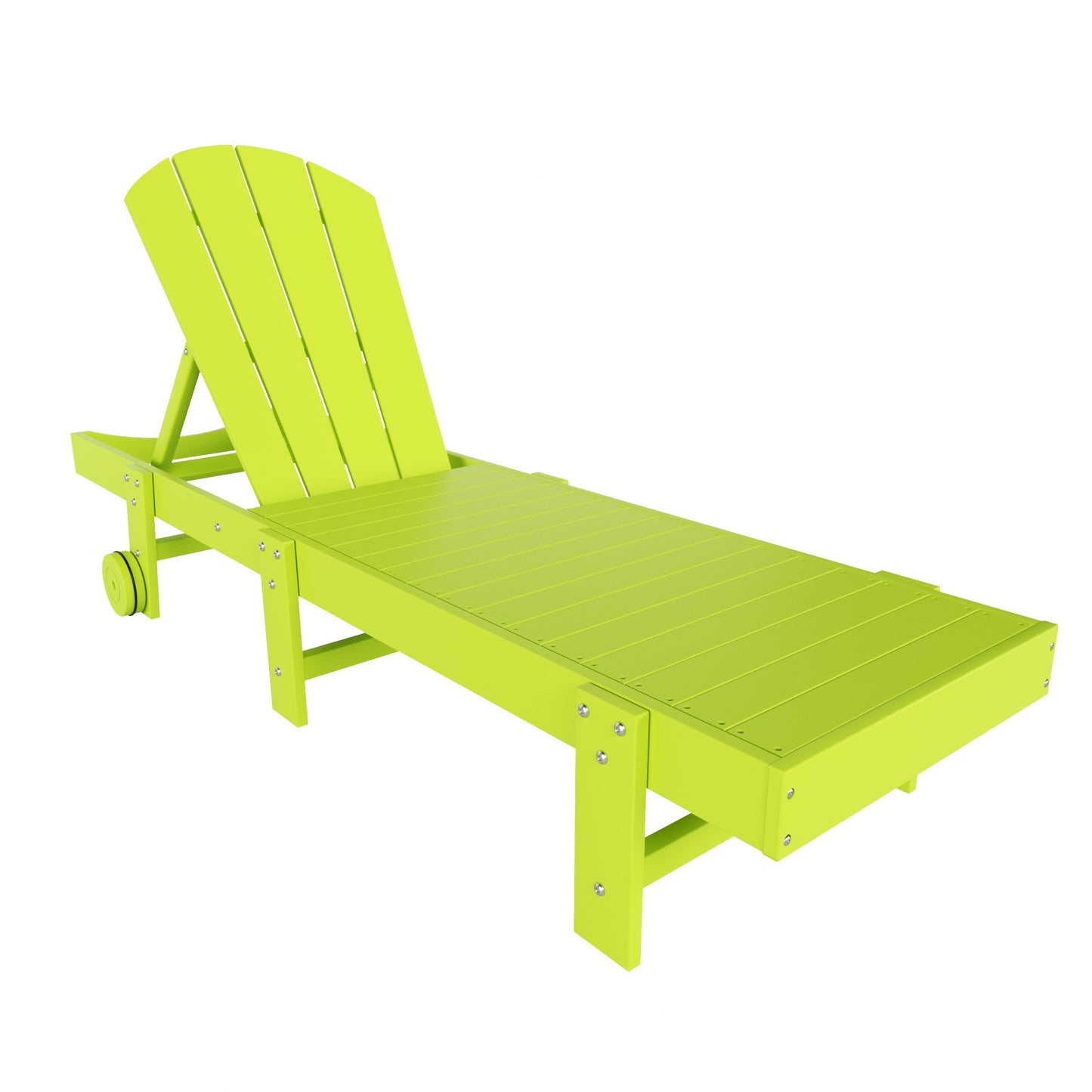 Chatham All-Weather Outdoor Adirondack Reclining Sun Lounger With Wheels