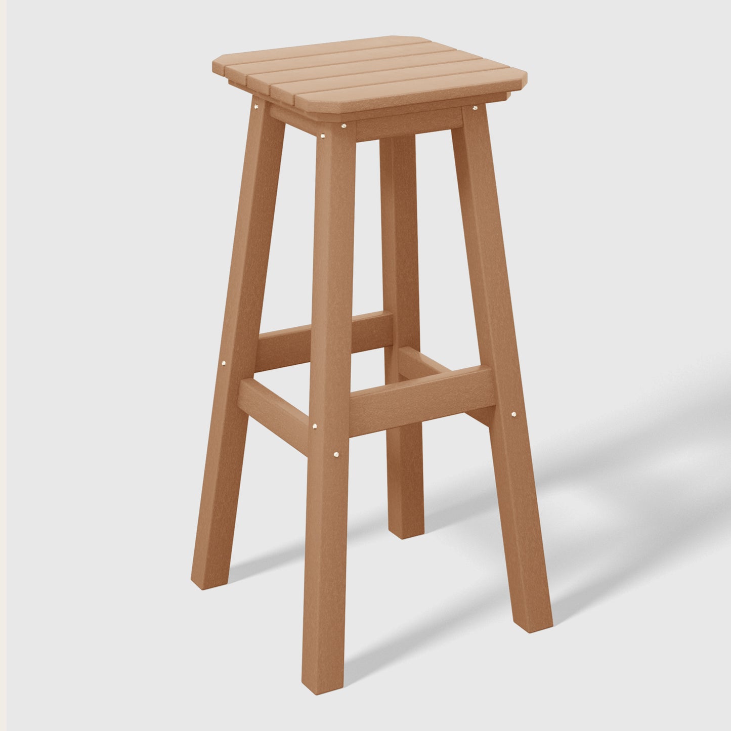 Stockholm All-Weather Outdoor Square Bar Stool (29" Height)