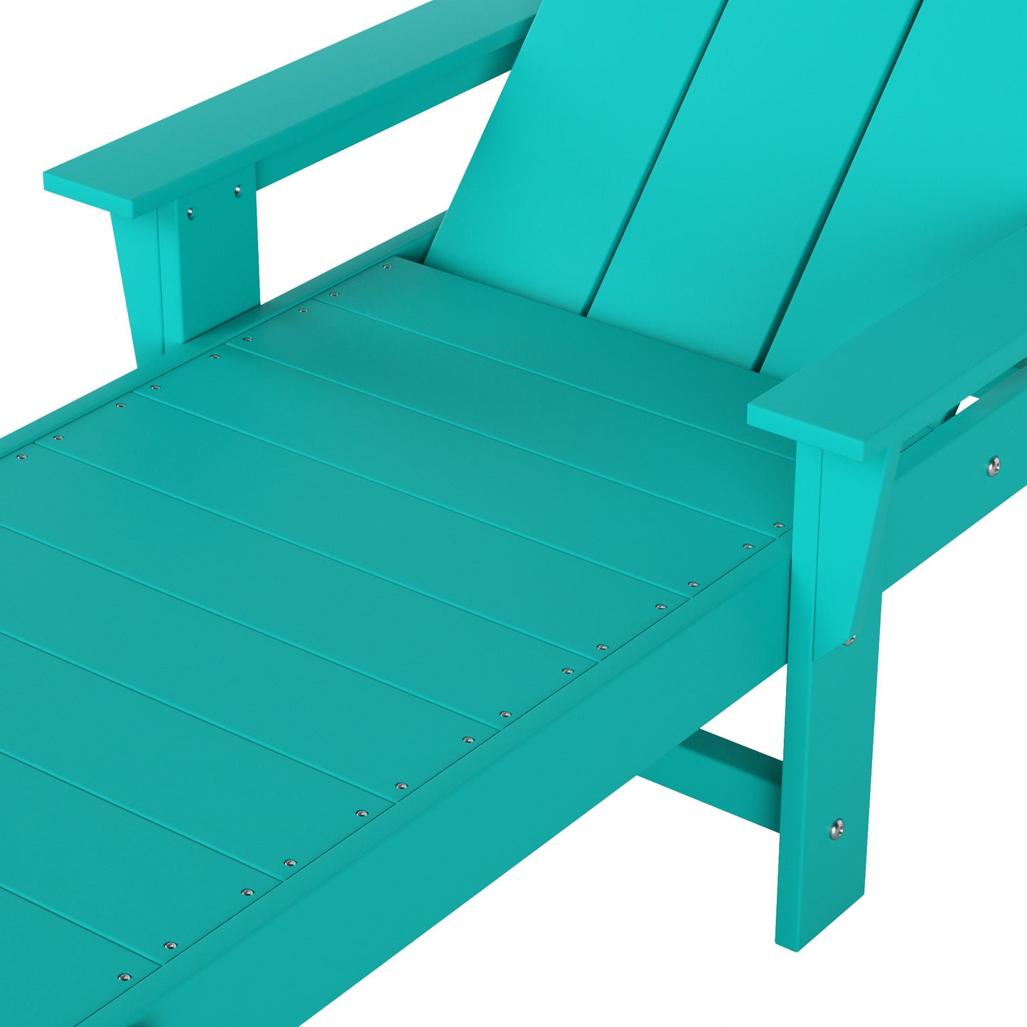 Malibu Modern All-Weather Outdoor Reclining Sun Lounger With Arm Rests & Wheels