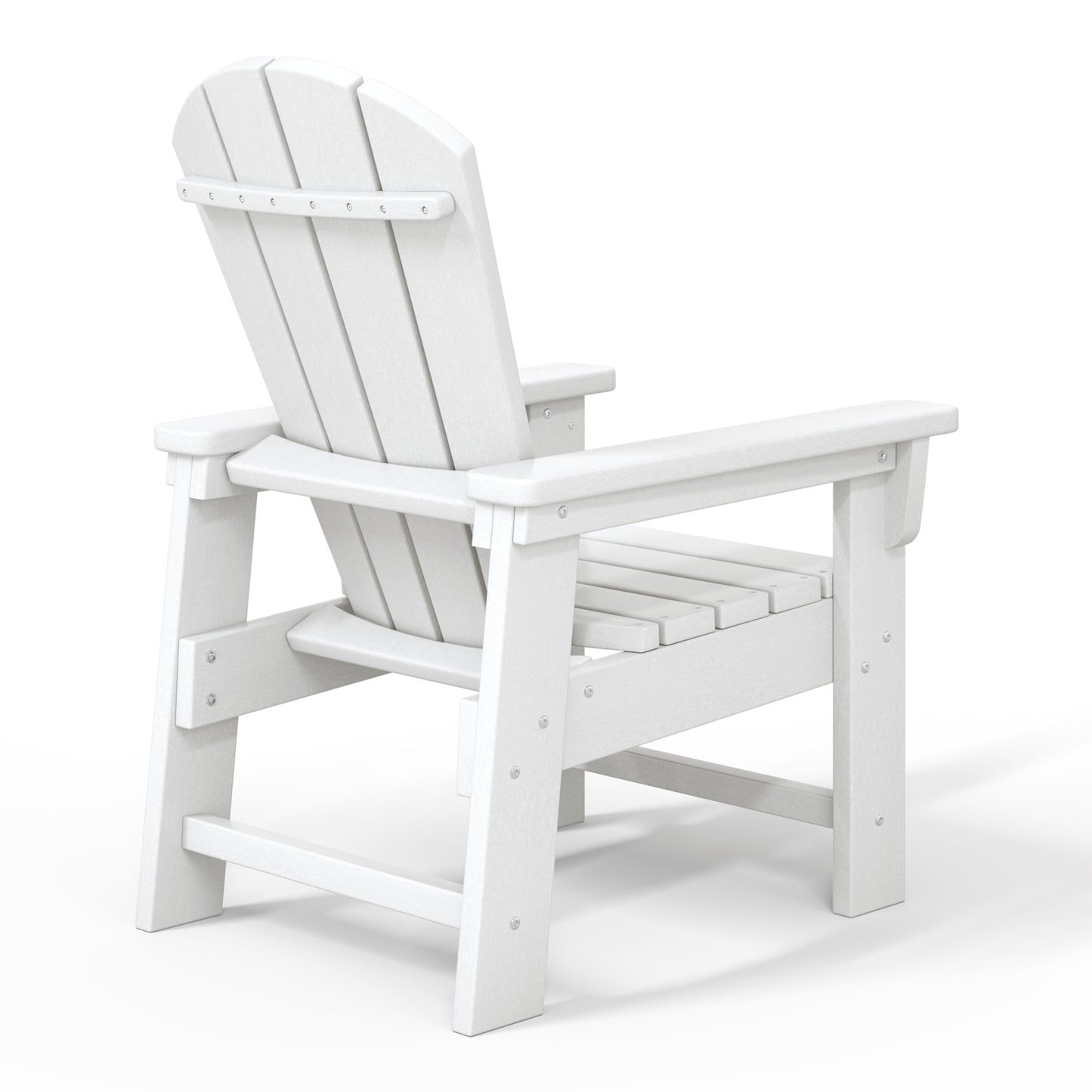 Tiny Terraces Kids' All-Weather Outdoor Poly Adirondack Chair