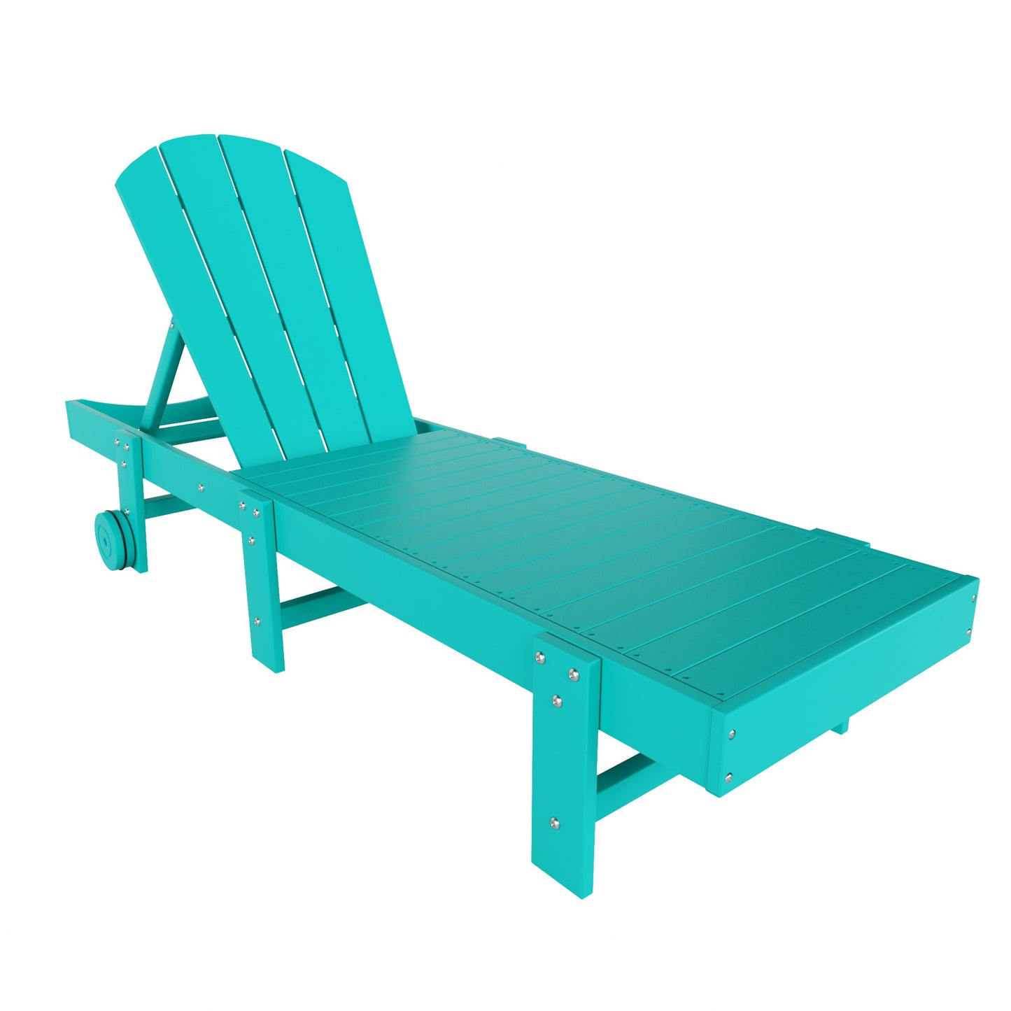 Chatham All-Weather Outdoor Adirondack Reclining Sun Lounger With Wheels