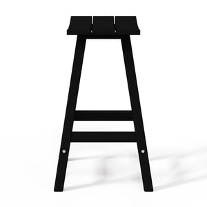 Stockholm All-Weather Outdoor Saddle Counter Stool (24" Height)