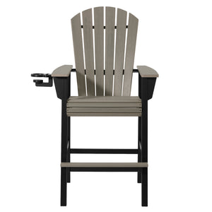 Heritage Ridge Adirondack Bar Chair With Cup Holder