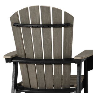 Heritage Ridge Adirondack Swivel Counter Chair With Cup Holder