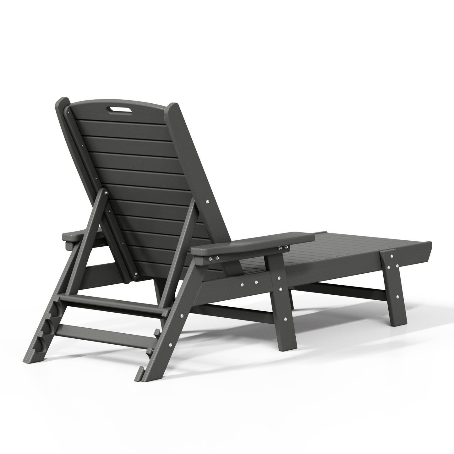 Santa Monica All-Weather Outdoor Reclining Sun Lounger with Arm Rests