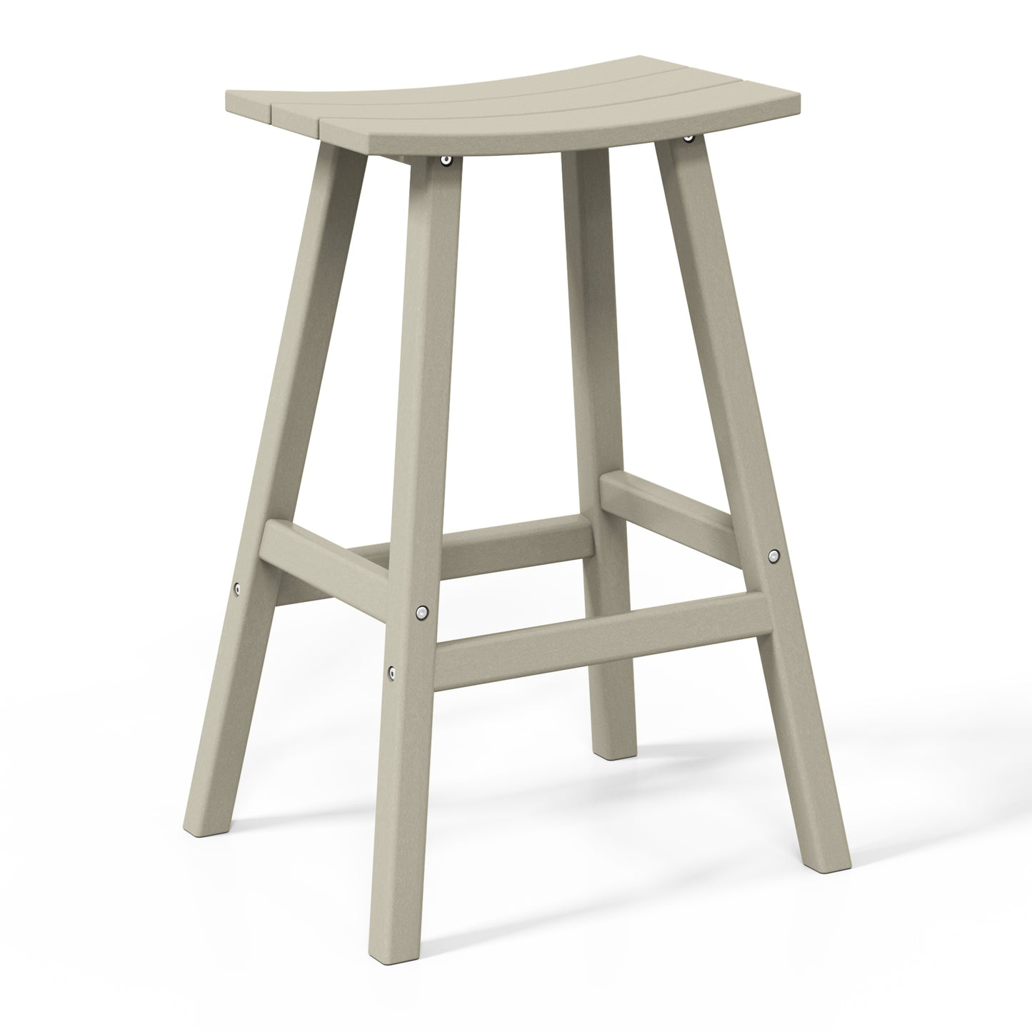 Stockholm All-Weather Outdoor Saddle Bar Stool (29" Height)