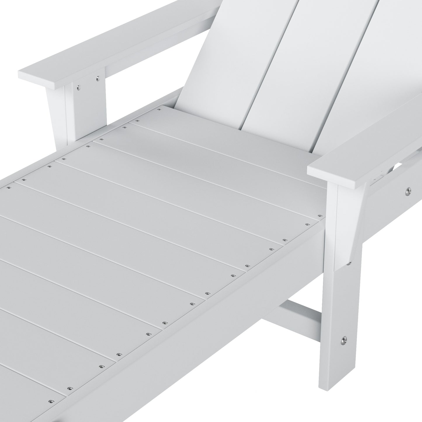 Malibu Modern All-Weather Outdoor Reclining Sun Lounger With Arm Rests & Wheels