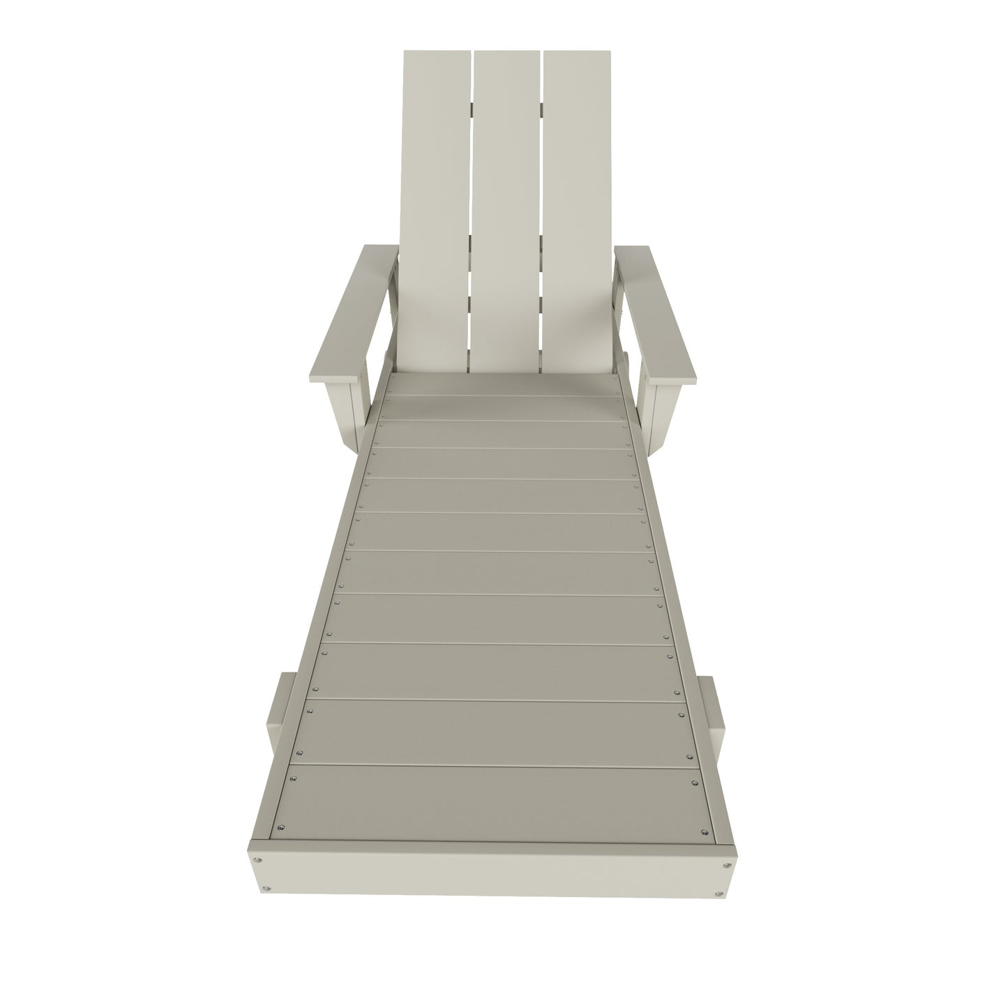Malibu Modern All-Weather Outdoor Reclining Sun Lounger With Arm Rests & Wheels