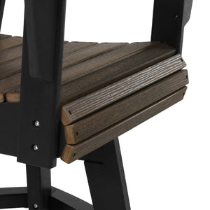 Heritage Ridge Adirondack Swivel Counter Chair With Cup Holder