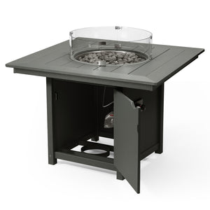 Sedona Square 42" Dining Fire Pit Table