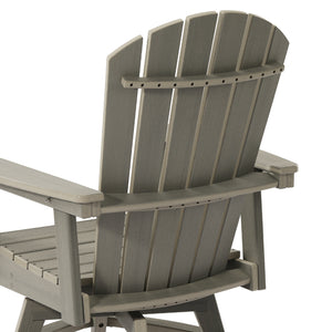 Heritage Ridge Adirondack Swivel Dining Chair With Cup Holder