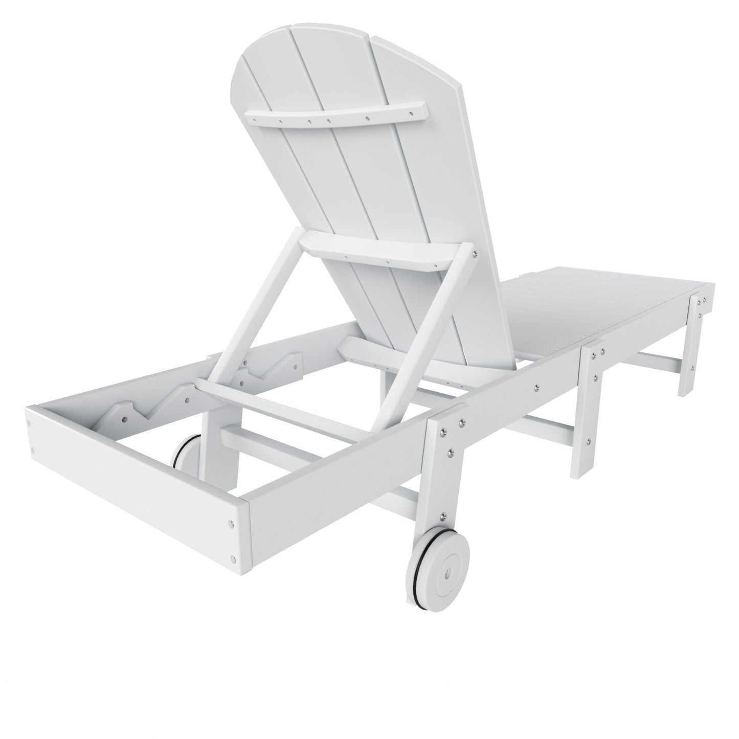 Chatham All-Weather Outdoor Adirondack Reclining Sun Lounger With Wheels