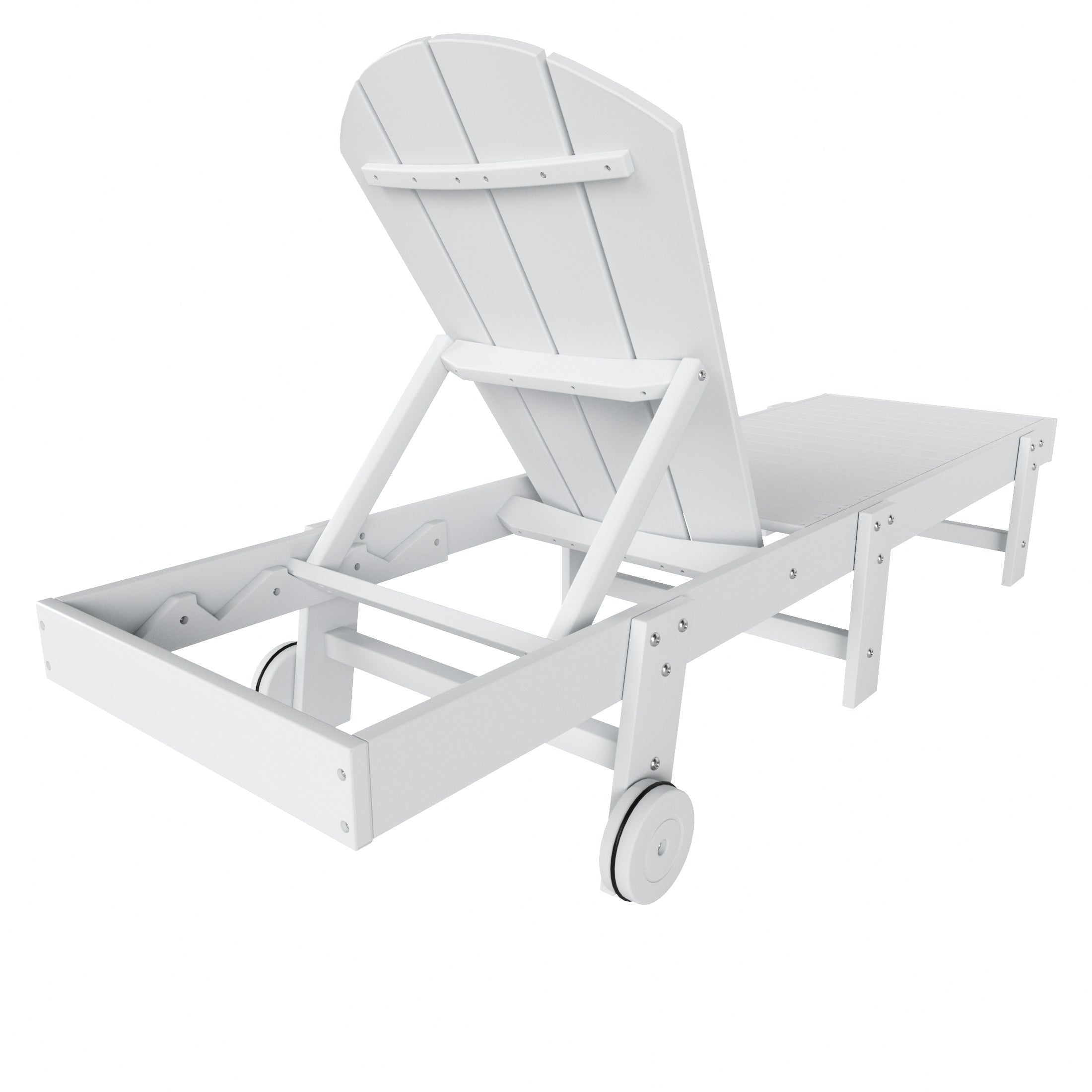 Chatham All-Weather Outdoor Adirondack Reclining Sun Lounger With Wheels