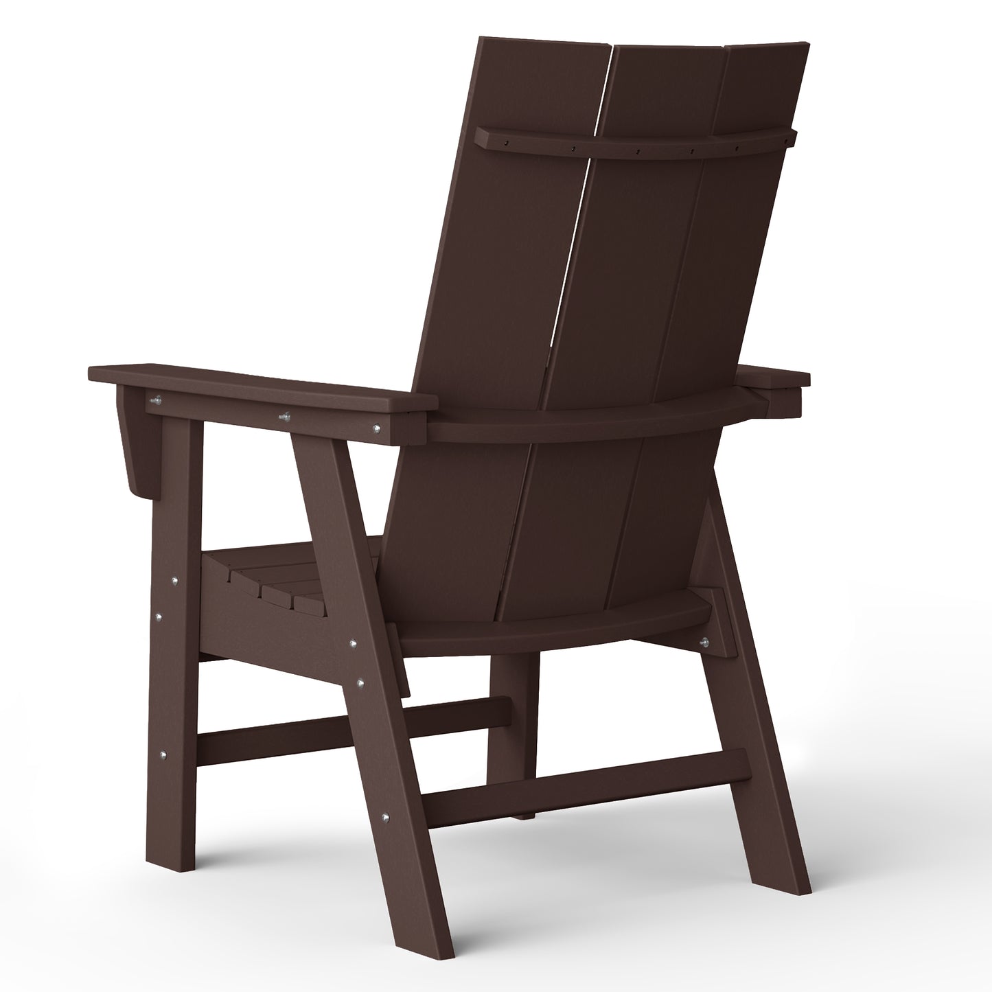 Malibu Modern All-Weather Outdoor Contoured Adirondack Dining Chair