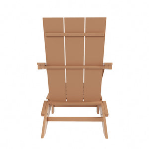 Malibu Modern All-Weather Outdoor Folding Adirondack Chair