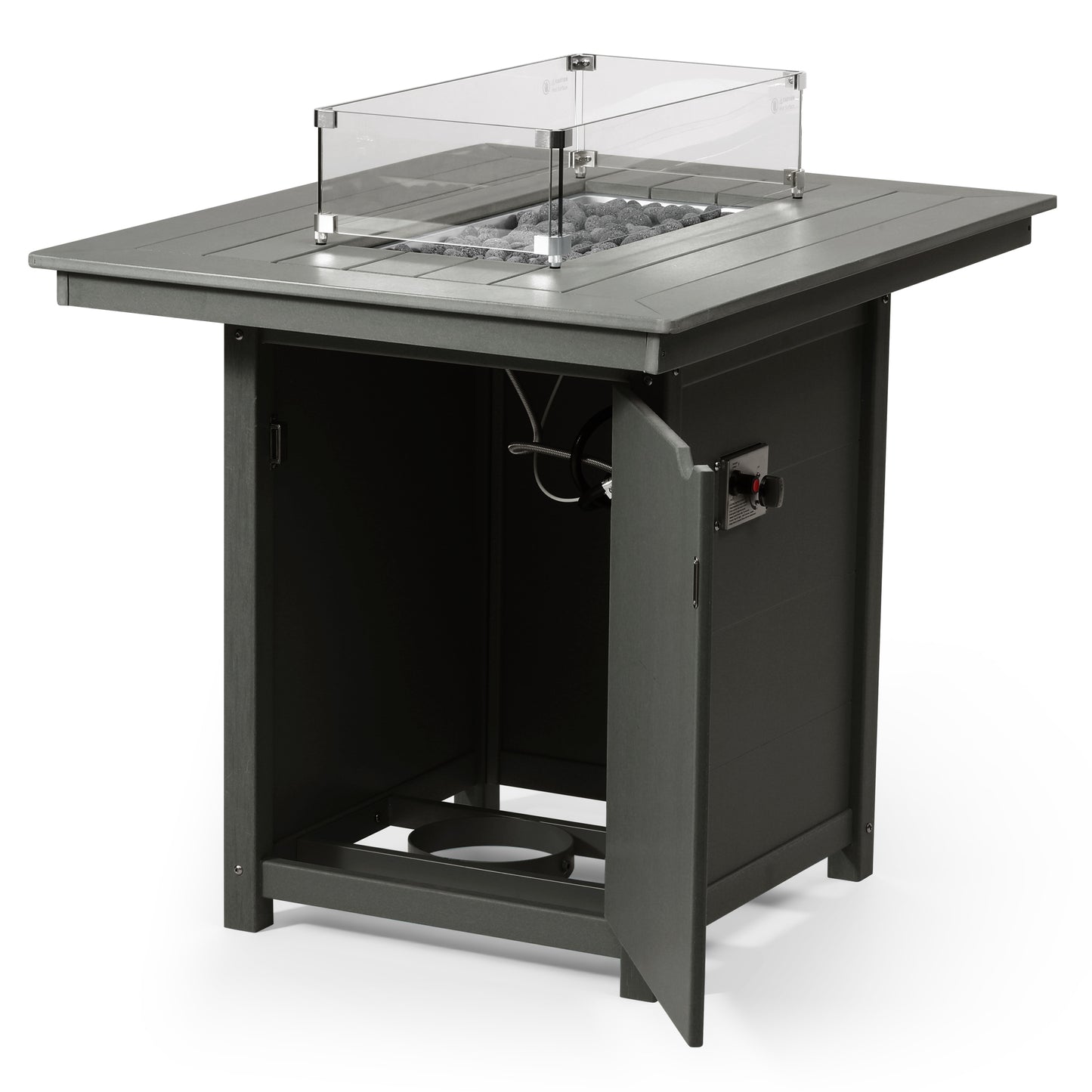 Sedona Rectangular 34" X 46" Counter Fire Pit Table