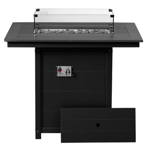 Sedona Rectangular 34" X 46" Counter Fire Pit Table