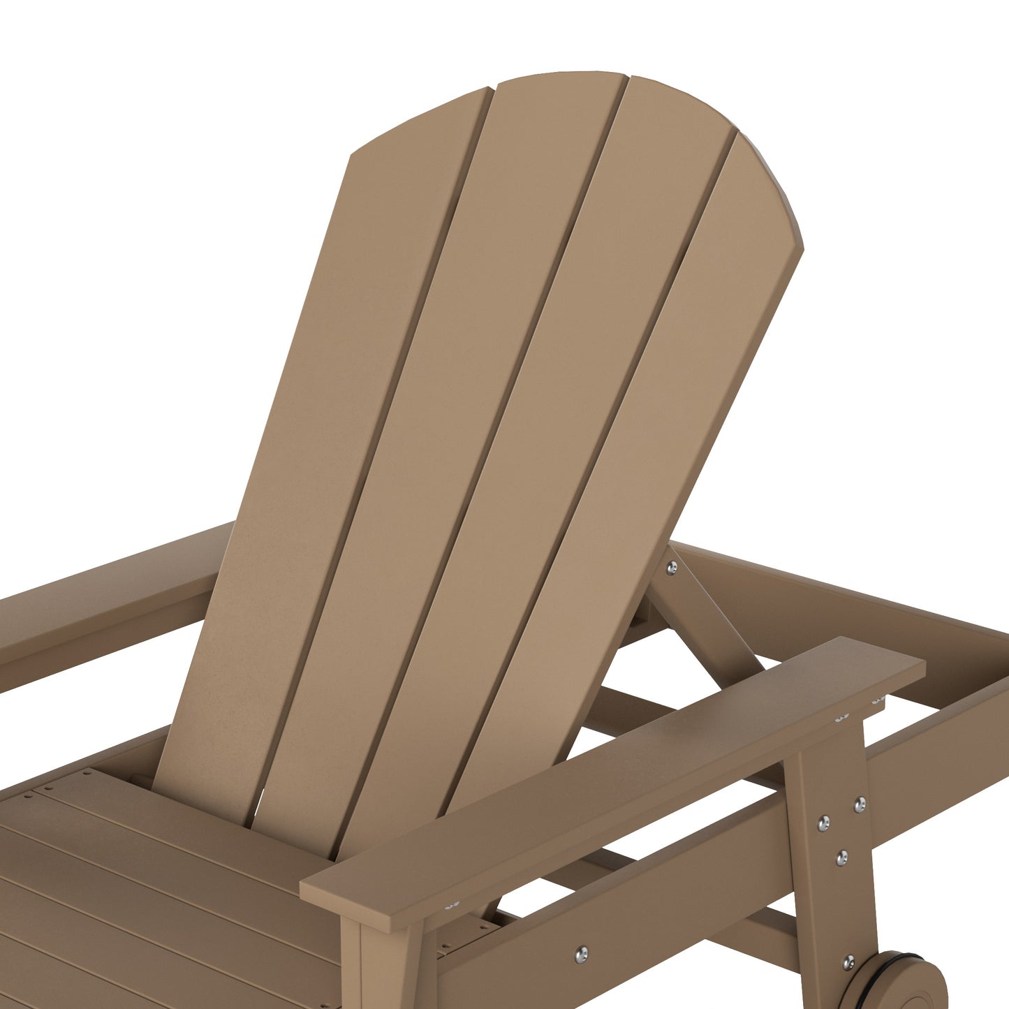 Chatham All-Weather Outdoor Adirondack Reclining Sun Lounger With Arms Rests & Wheels