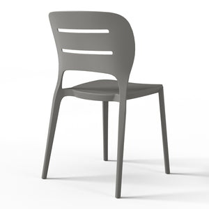 Patio Stacking Dining Side Chair (Set of 2)
