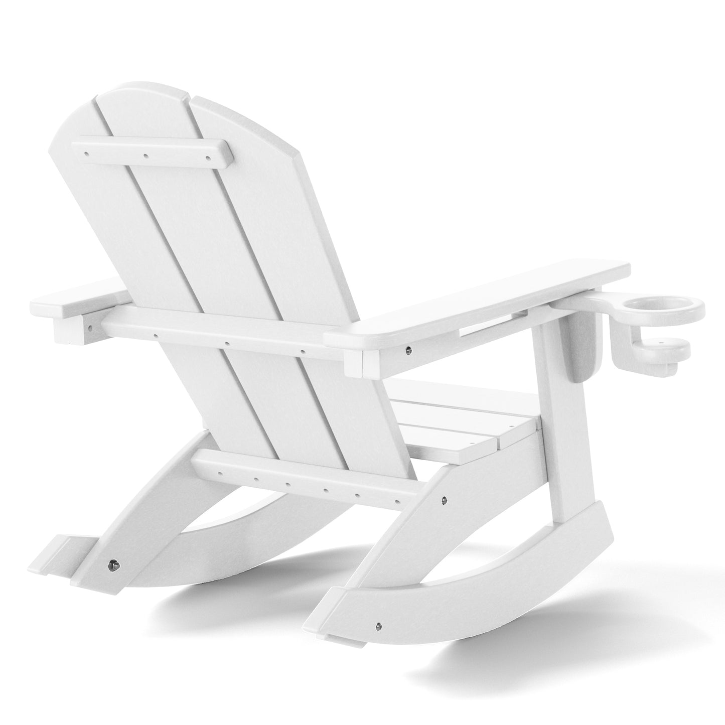 Tiny Terraces Kids Adirondack Rocking Chair with Cup Holder (Set of 2)