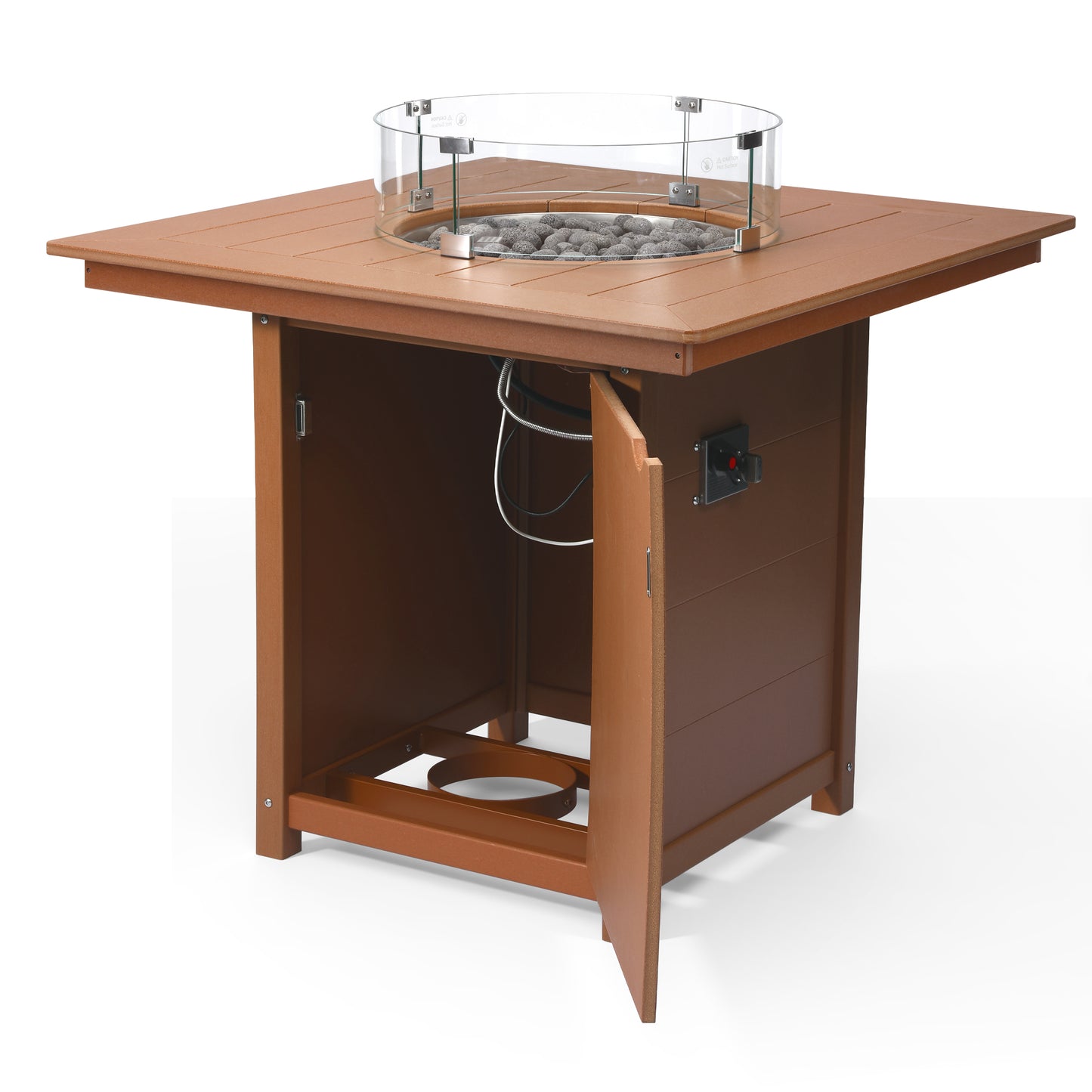 Sedona Square 42" Counter Fire Pit Table