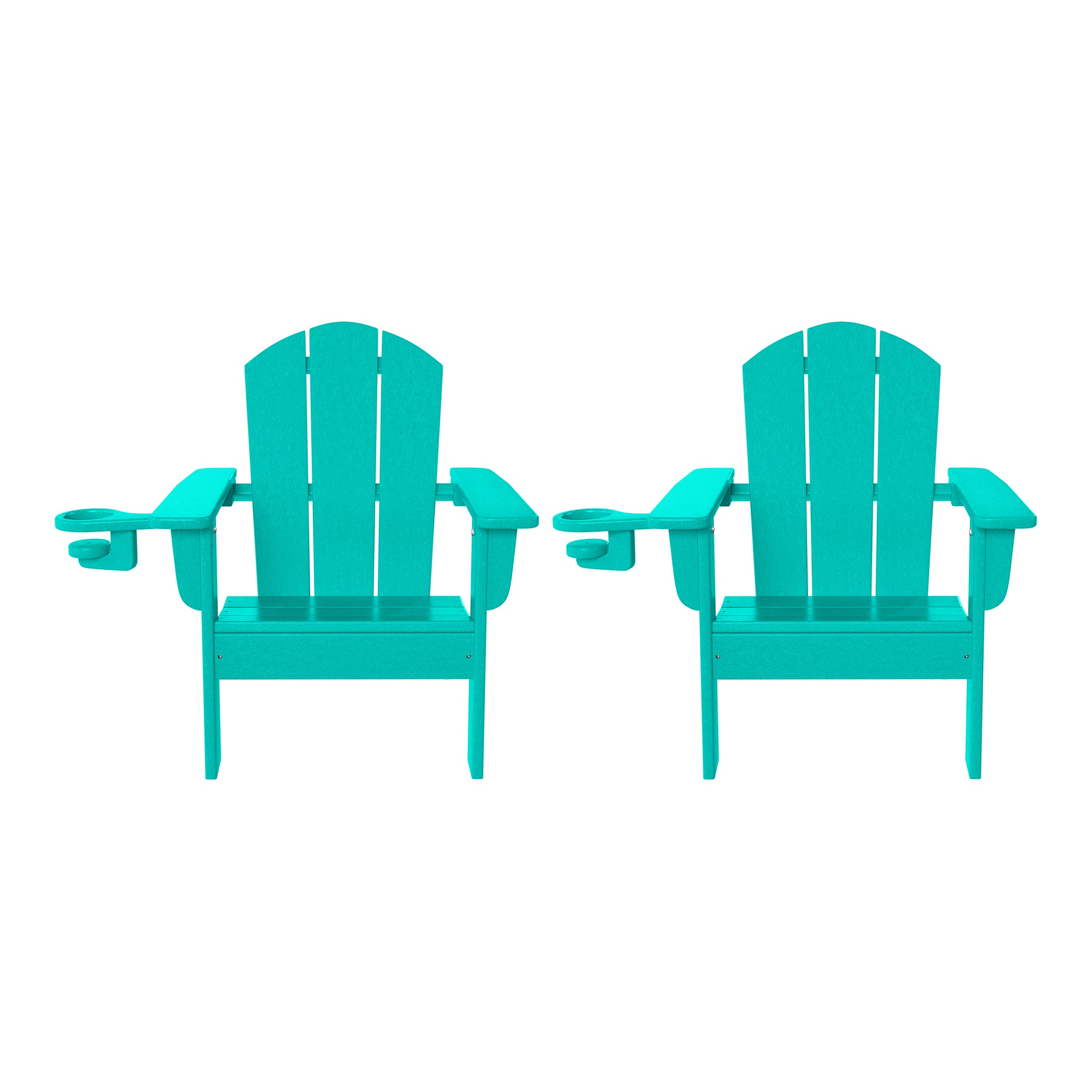 Tiny Terraces Kids Adirondack Chair with Cup Holder (Set of 2)